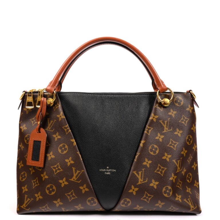 Black lv monogram best sale tote