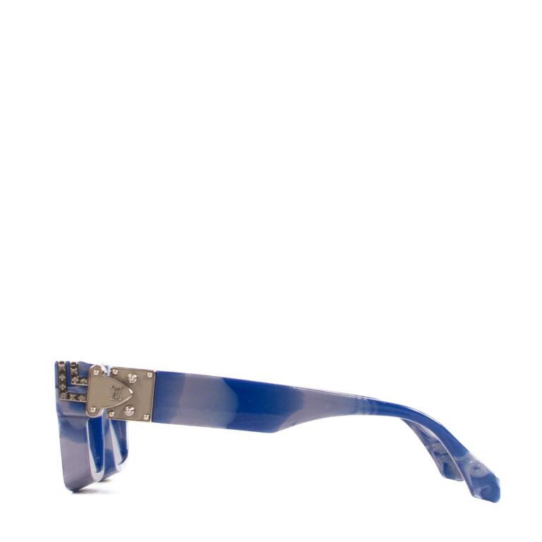 1.1 millionnaires sunglasses Louis Vuitton Blue in Plastic - 33231084