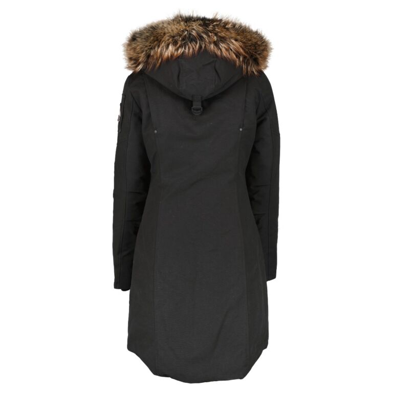 Moose Knuckles Black Gold Stirling Fur Parka Jacket