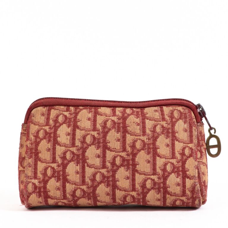 Burgundy dior oblique discount jacquard