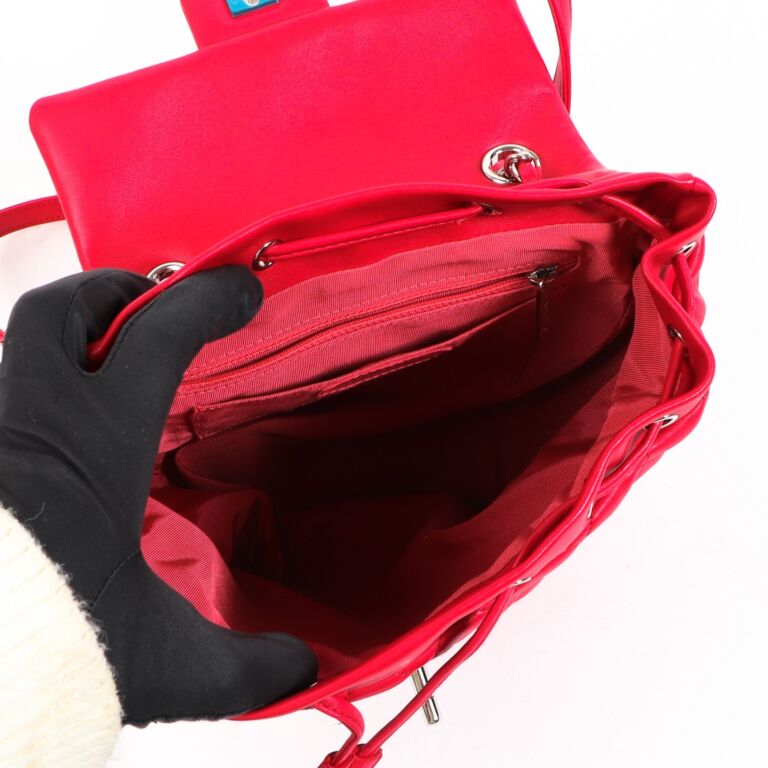 Chanel Urban Spirit Red Calfskin Backpack Labellov Buy and