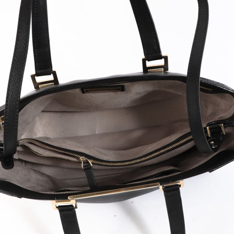 Jimmy Choo Black Leather Alfie Tote ○ Labellov ○ Buy and
