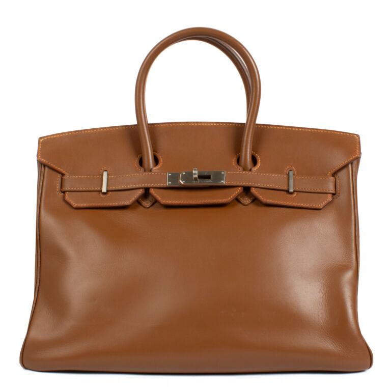 Hermes Birkin 35 Fauve Barenia BPHW Labellov Buy and Sell Authentic Luxury