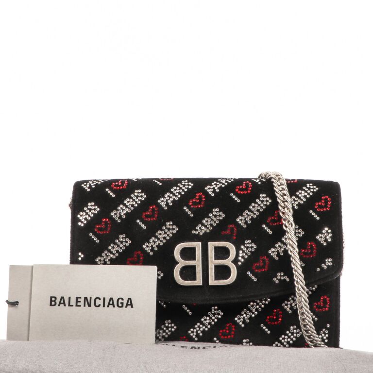 Balenciaga wallet on chain cheap sale