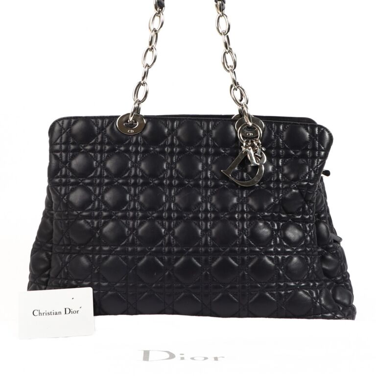 Dior black tote store