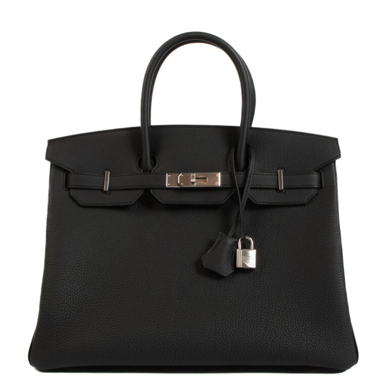 Hermès 2023 Birkin 35 Black Togo Labellov Buy and Sell Authentic Luxury
