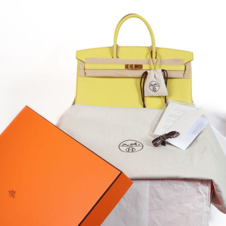 Hermès HSS Birkin 40 Lime & Abricot Epsom BGHW ○ Labellov