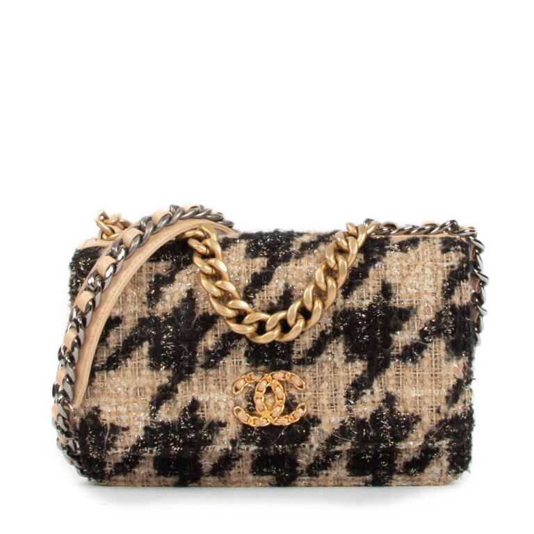 Chanel 19 best sale houndstooth