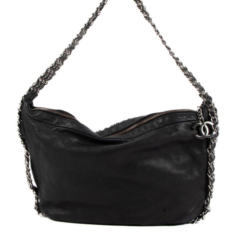 Chanel Black Lambskin Multi Chain Shoulder Bag ○ Labellov ○ Buy