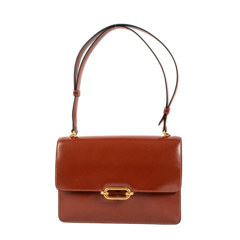 Hermès Fonsbelle Brique Box Vintage Shoulder Bag Labellov Buy and Sell ...