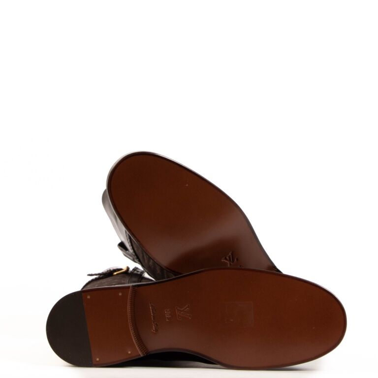 Brown lv boots new arrivals