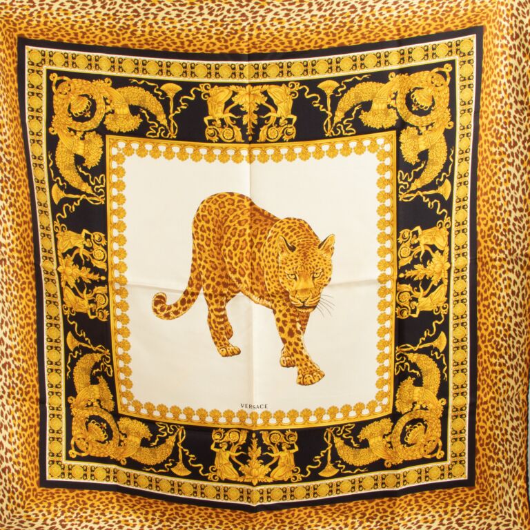 Versace silk hotsell head scarf