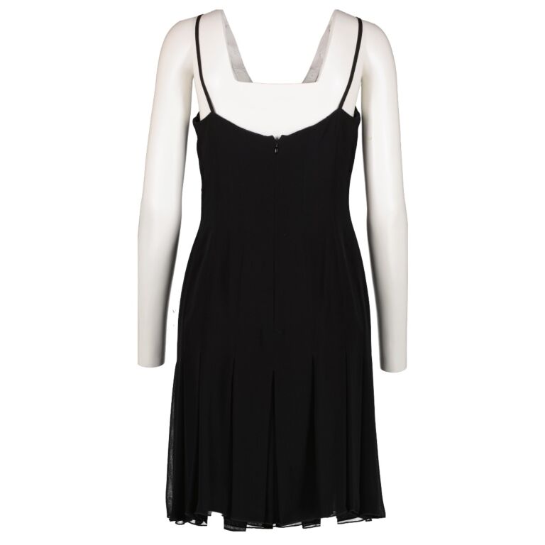 Campbell Black Long-Sleeve Maxi Dress With Lace Detail