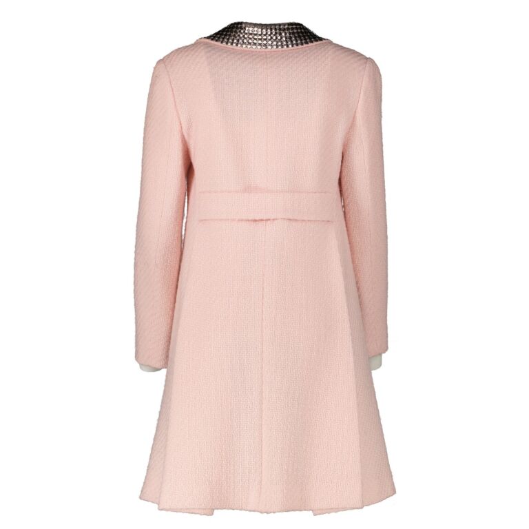 Christian Dior Pink Tweed Coat - Size FR38 ○ Labellov ○ Buy and