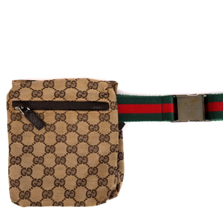 Gucci Monogram Canvas Belt Bag ○ Labellov ○ Buy and Sell