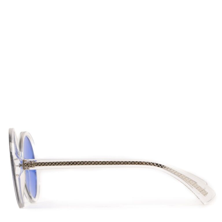 Sunglasses Chanel Blue in Metal - 36381348