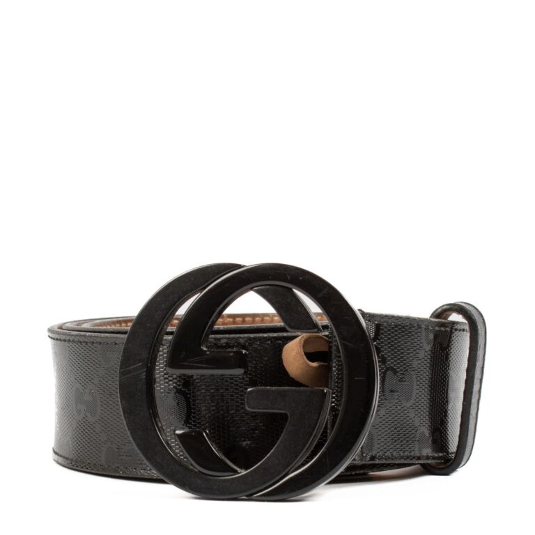 Gucci All Black Belt Size 90 Labellov Buy and Sell Authentic Luxury