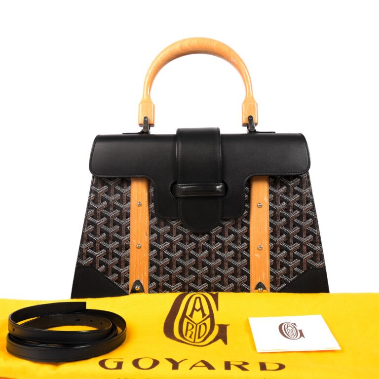 Goyard Black Sa gon MM Top Handle Bag Labellov Buy and Sell