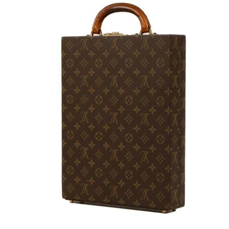 Louis Vuitton ケース Louis Vuitton Monogram Combination Lock Vertical Briefcase