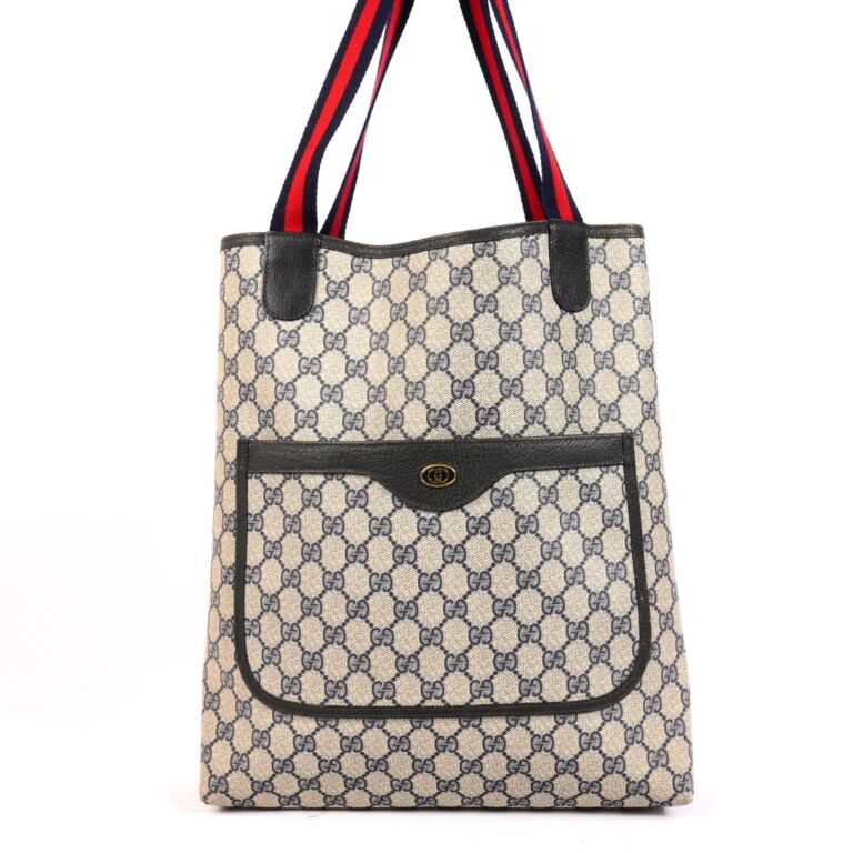 Gucci Vintage Monogram Canvas Tote Bag - Consigned Designs