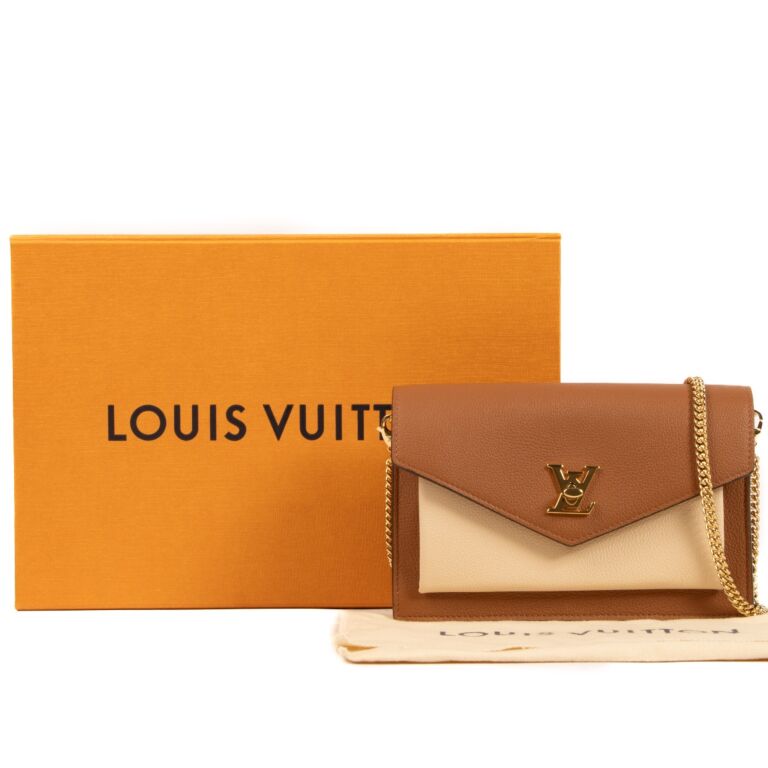 Louis Vuitton Mylockme Chain Pochette, Black, One Size