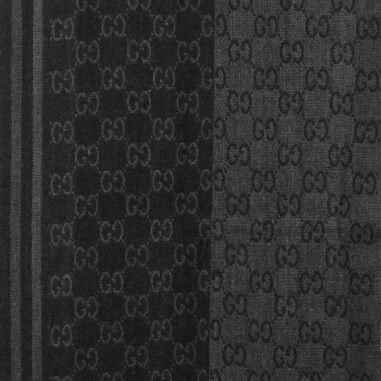 Gucci Grey GG Wool Scarf ○ Labellov ○ Buy and Sell