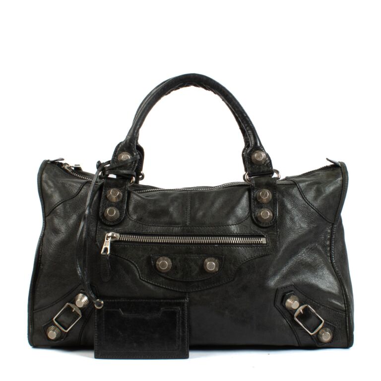 Balenciaga Black Giant Work Bag Labellov Buy and Sell Authentic Luxury