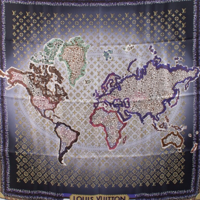 Louis Vuitton Multicolor Silk 90 Scarf ○ Labellov ○ Buy