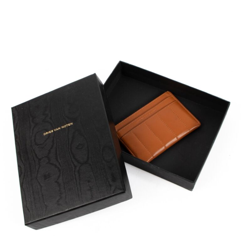 Dries Van Noten Camel Leather Cardholder ○ Labellov ○ Buy and