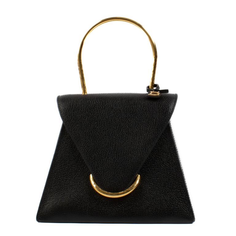 Delvaux Black Leather Ut Top Handle Bag ○ Labellov ○ Buy