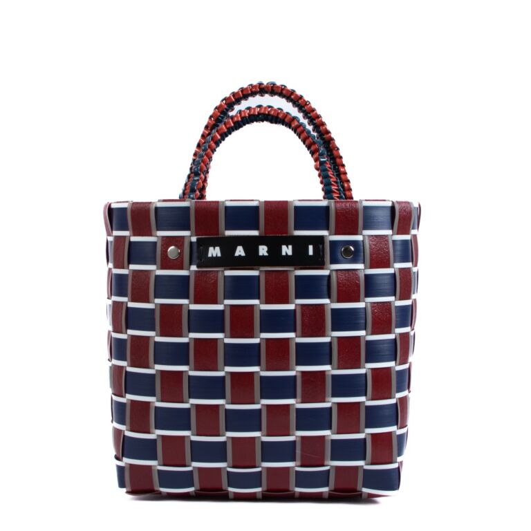 Marni woven shopping bag discount
