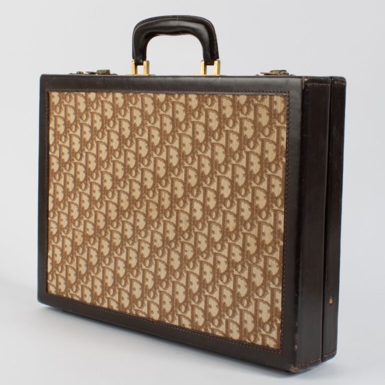 Christian Dior ケース ブラウン Christian Dior Brown Oblique Briefcase ○ Labellov ○ Buy and Sell