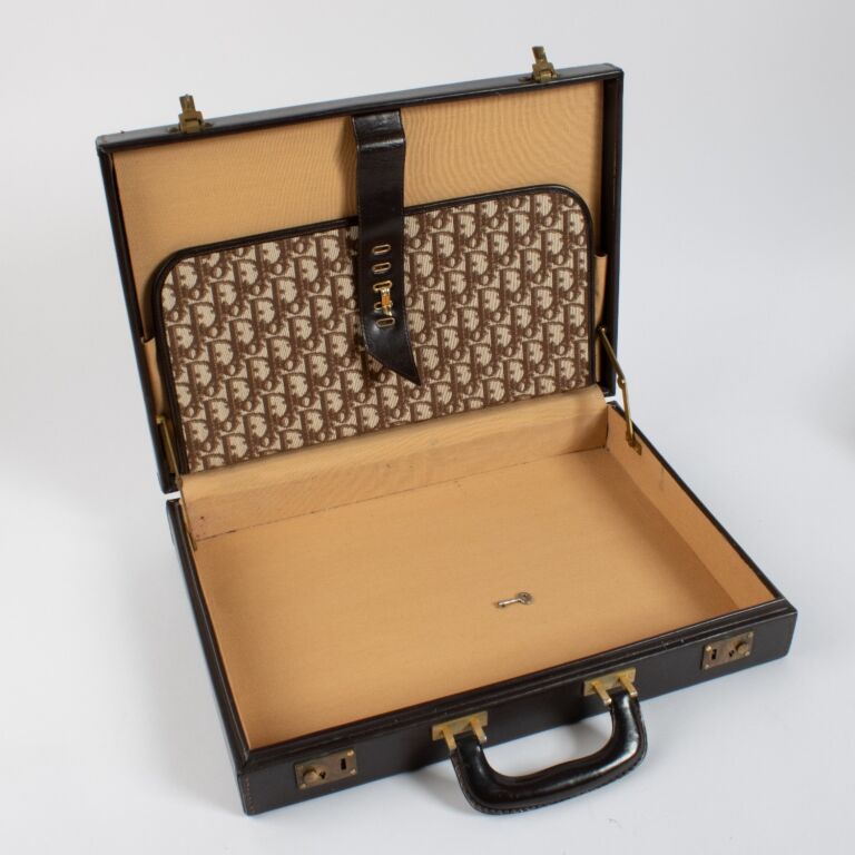 Christian Dior Brown Oblique Briefcase ○ Labellov ○ Buy and Sell