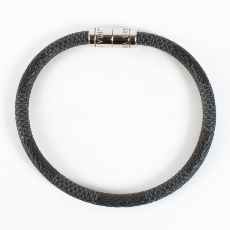 Louis Vuitton Damier Graphite Keep It Bracelet - Size 19