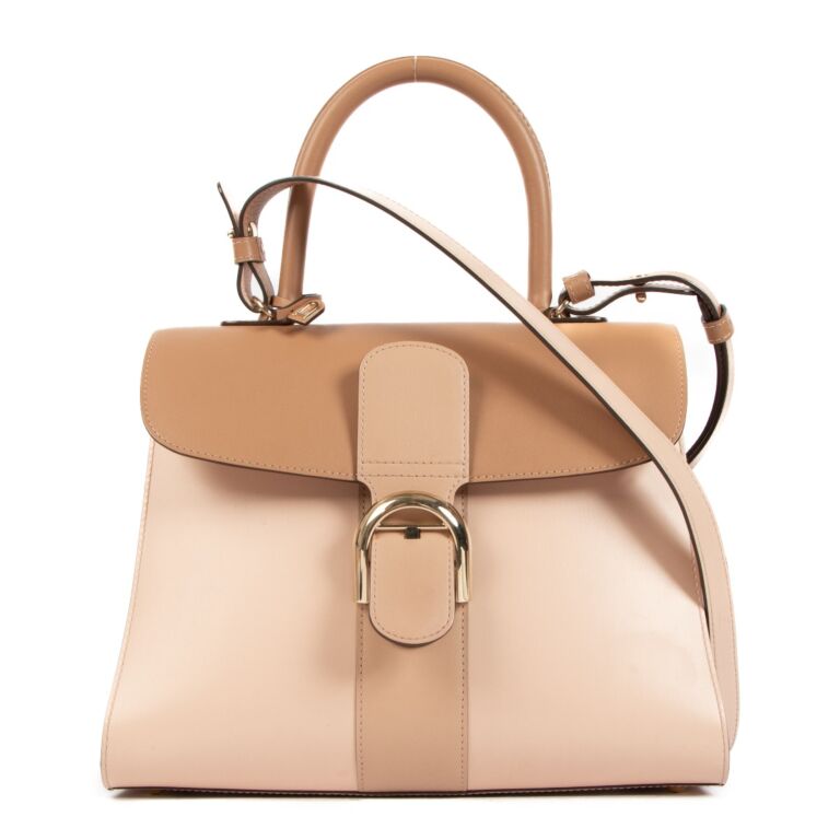 Delvaux Brillant MM Camaïeux Nude Calf ○ Labellov ○ Buy and Sell Authentic Luxury