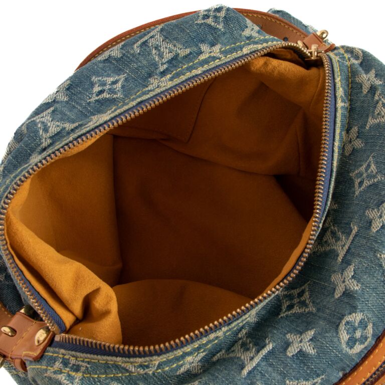 Louis Vuitton Baggy GM Monogram Denim Hobo Bag Blue