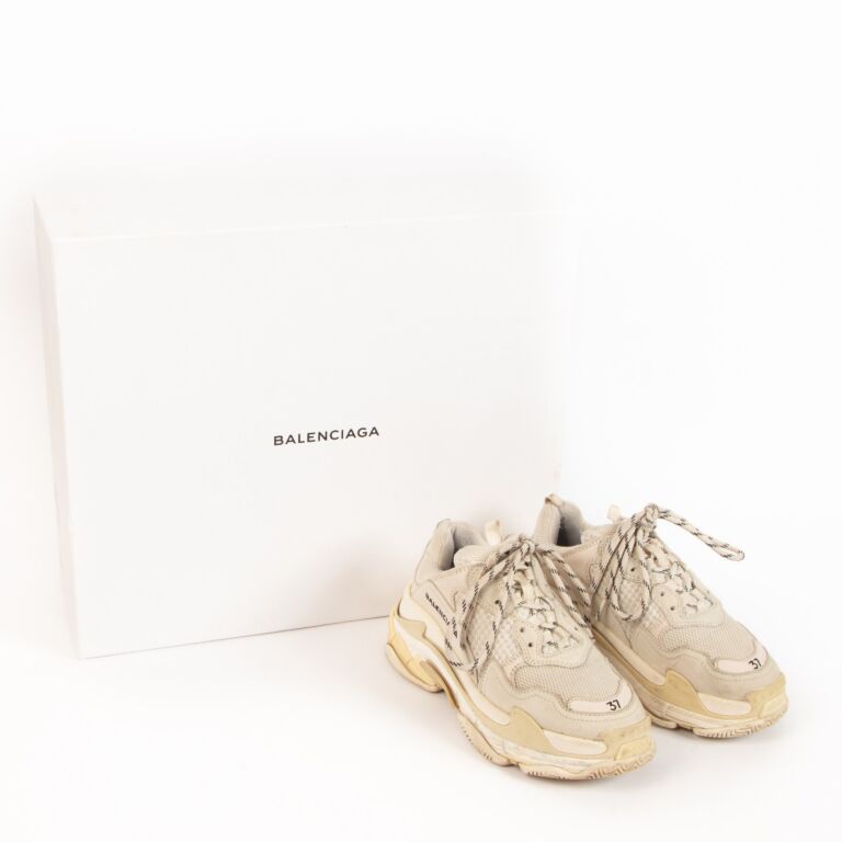 直営店☆BALENCIAGA☆ TRIPLE S ミュール スニーカー/ WHITE 国内発送☆BALENCIAGA】TRIPLE S ミュール メンズ (BALENCIAGA