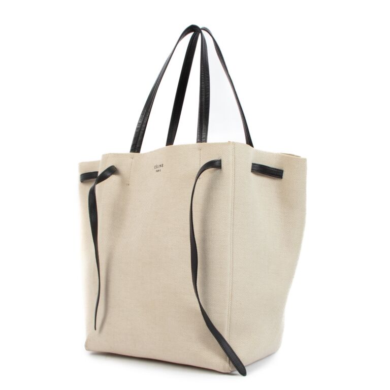 Celine Beige Canvas Phantom Cabas Tote Bag ○ Labellov ○ Buy and Sell  Authentic Luxury