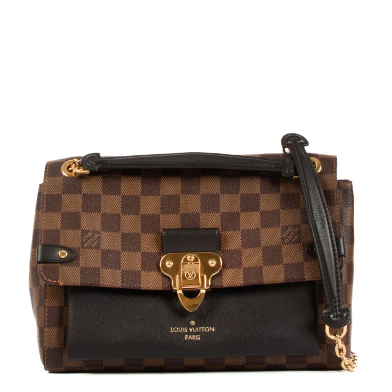 LOUIS VUITTON Vavin PM Damier Ebene Crossbody Bag Brown