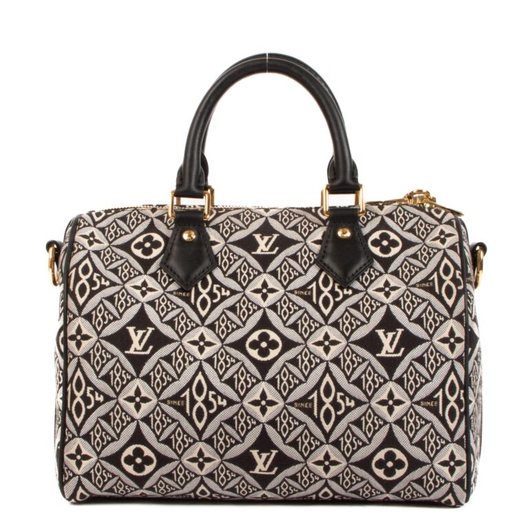 Louis Vuitton Black 1854 Monogram Speedy Top Handle