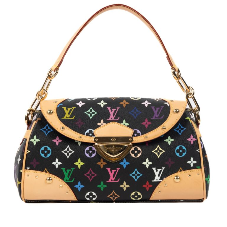 Louis Vuitton Beverly PM Black Monogram Multicolor Bag