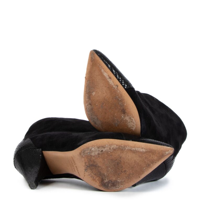 【関税込み】Isabel Marant ブラック Susee スエードブーツ Susee Low Boots Woman black | ISABEL MARANT Official online