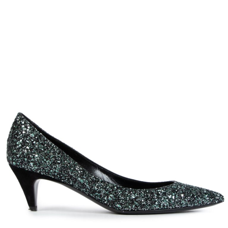 Glitter on sale kitten heels
