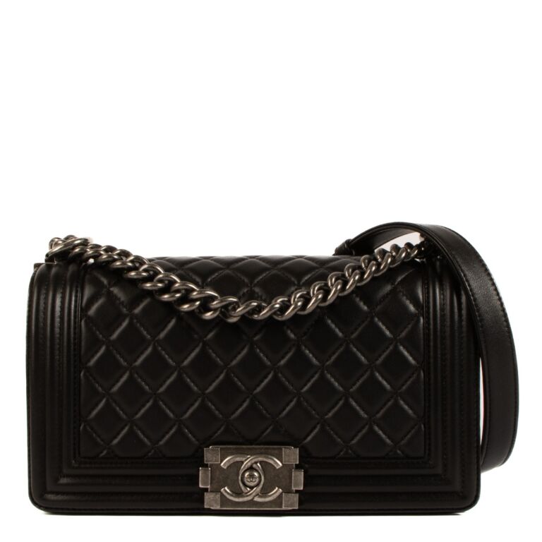 Chanel Black Quilted Medium Boy Bag Labellov Buy and Sell