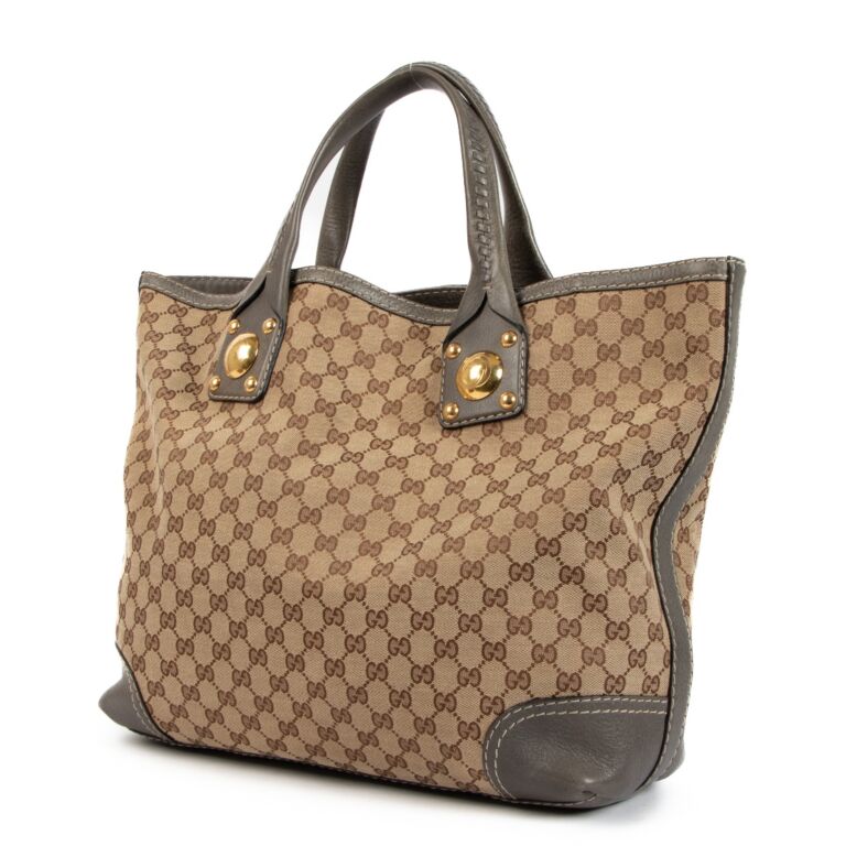 Gucci Sunset GG Canvas Large Tote Bag Labellov Buy and Sell Authentic Luxury