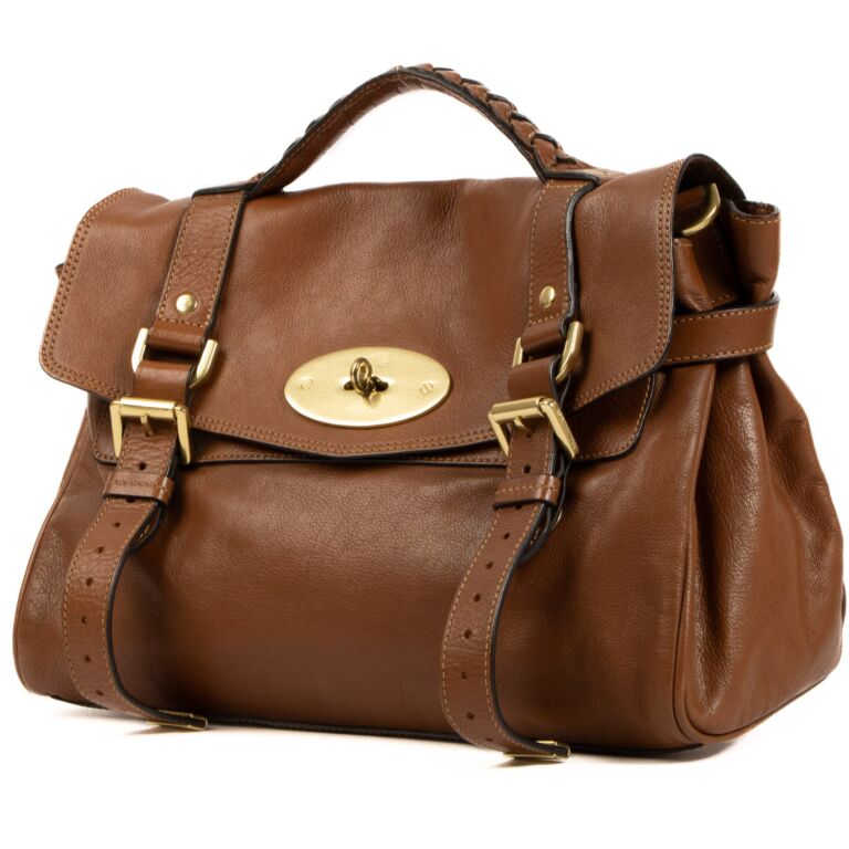 Mulberry Chestnut Alexa Satchel Bag ○ Labellov ○ Buy and Sell