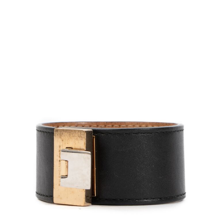 Balenciaga Black Leather Bracelet ○ Labellov ○ Buy and Sell