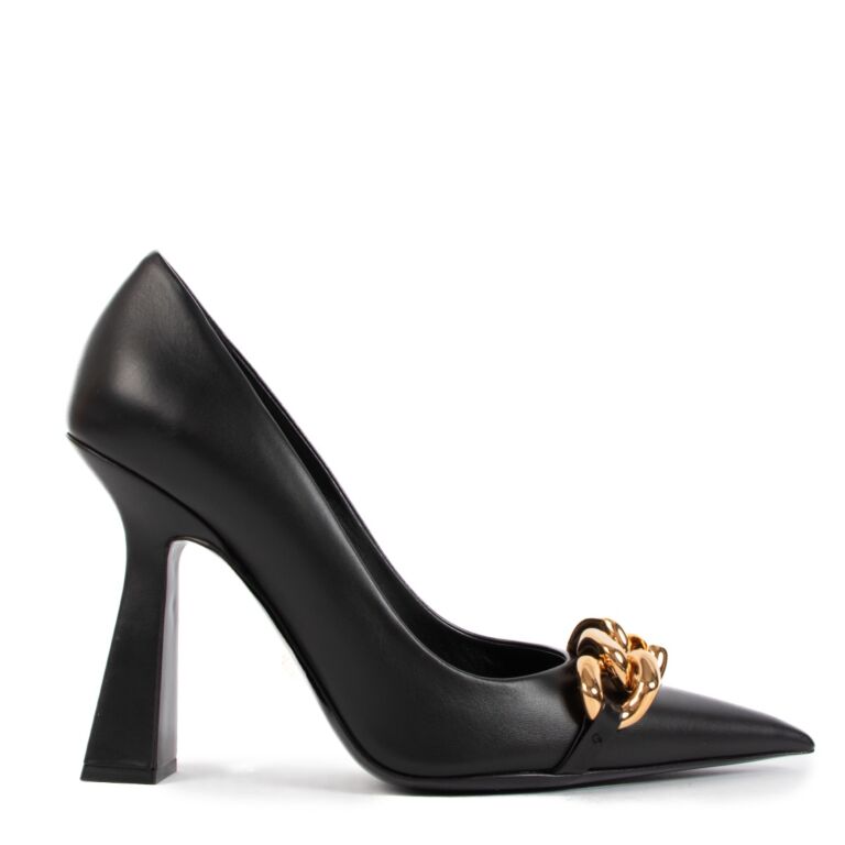 Versace black best sale pumps