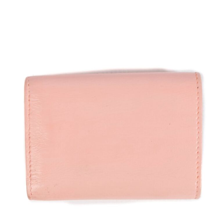 Saint laurent pink wallet sales