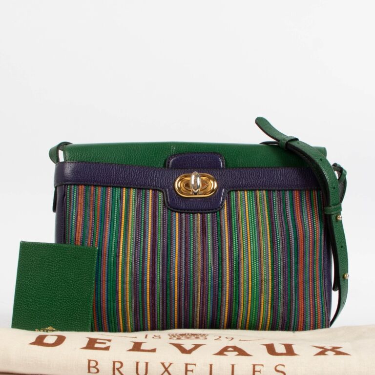 Delvaux Multicolor Toile De Cuir Crossbody Bag Labellov Buy and Sell Authentic Luxury